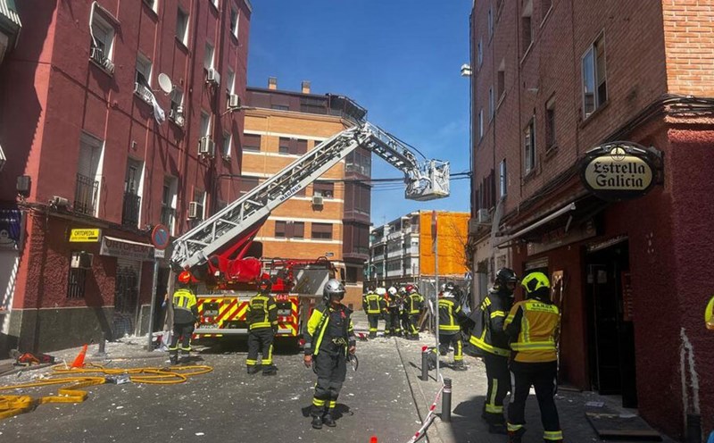 Scene of the bar explosion in Madrid (Spain) on September 13. Photo: SUMMA 112