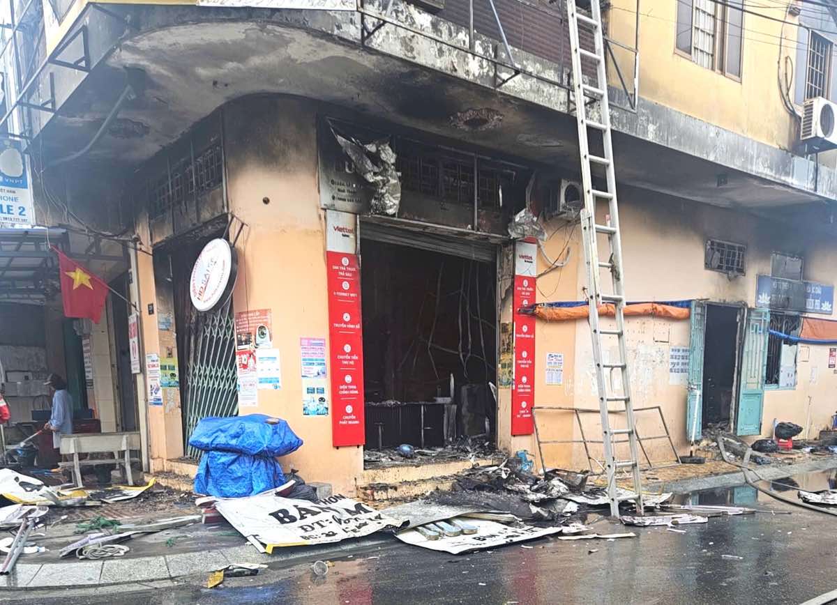 Vu chay duoc dap tat hoan toan. Anh: Pham Duy 