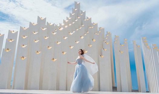 Tháp Tam Thắng tại Vũng Tàu đã tạo nên “cơn sốt” check-in của giới trẻ. Ảnh: Thiên Tân