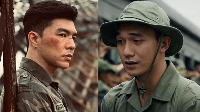 Do Nhat Hoang, Steven Nguyen in the movie "Red Rain". Photo: Galaxy