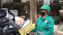 The hardship of environmental workers in the city of more than 8 million people