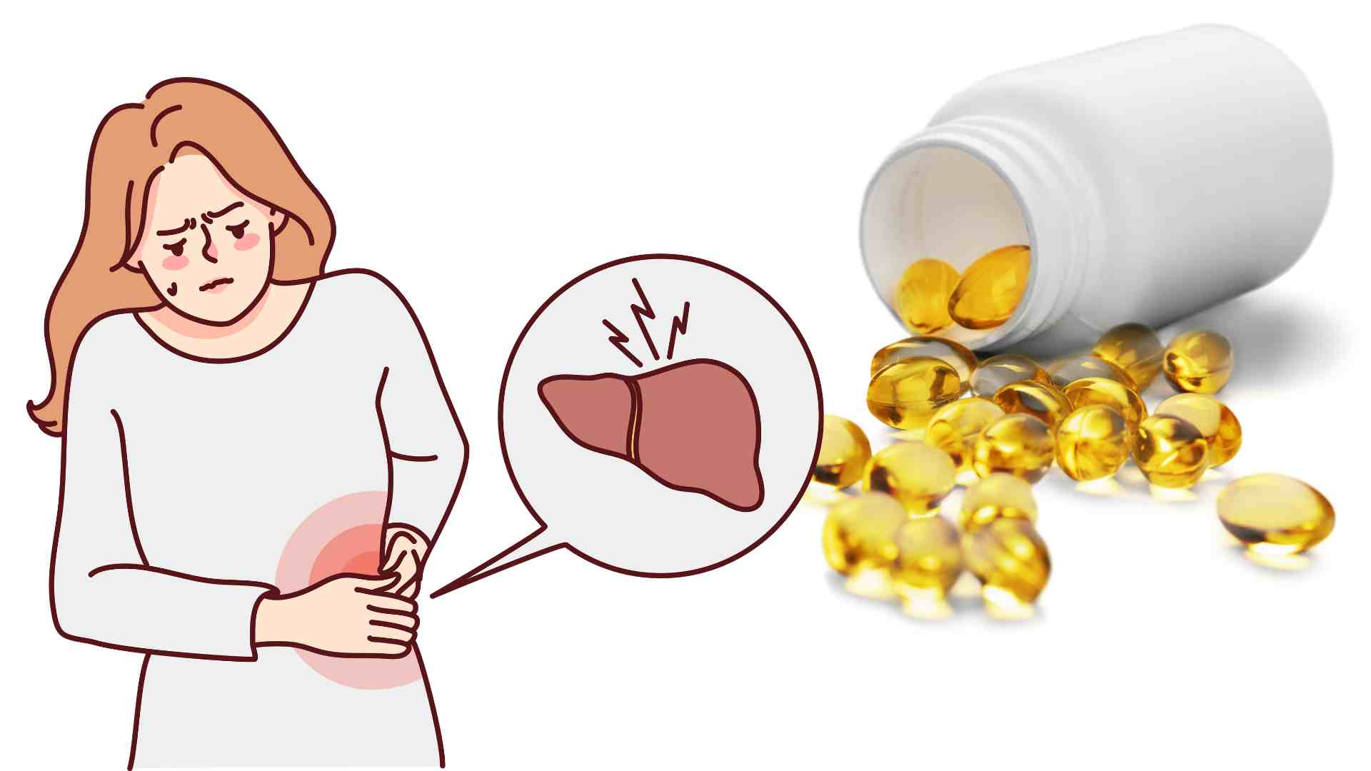 Supplementing too many vitamins can harm the liver and kidneys. Graphics: Ha May