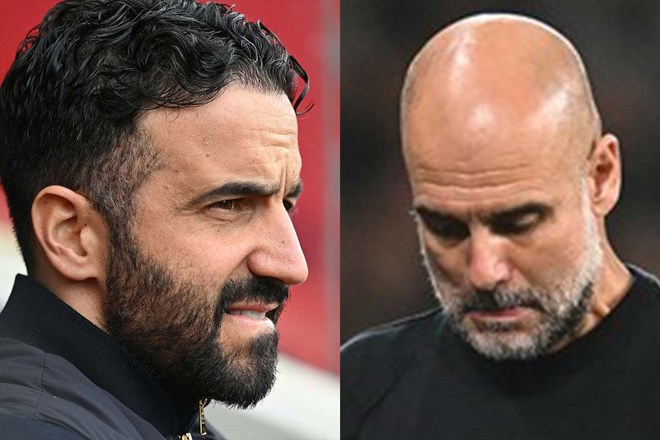 루벤 아모림과 펩 과르디올라 모두 좋지 않은 출발을 보였습니다. 사진: AFP