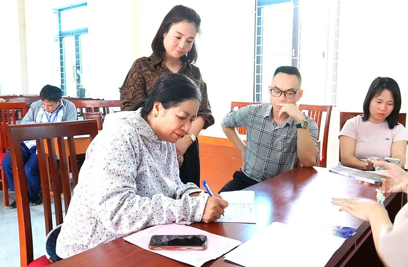 Tao dong thuan trong nhan dan de thuc day tien do duong Vu Cong Dan, TP Hai Phong. Anh: Nguyen Thuong