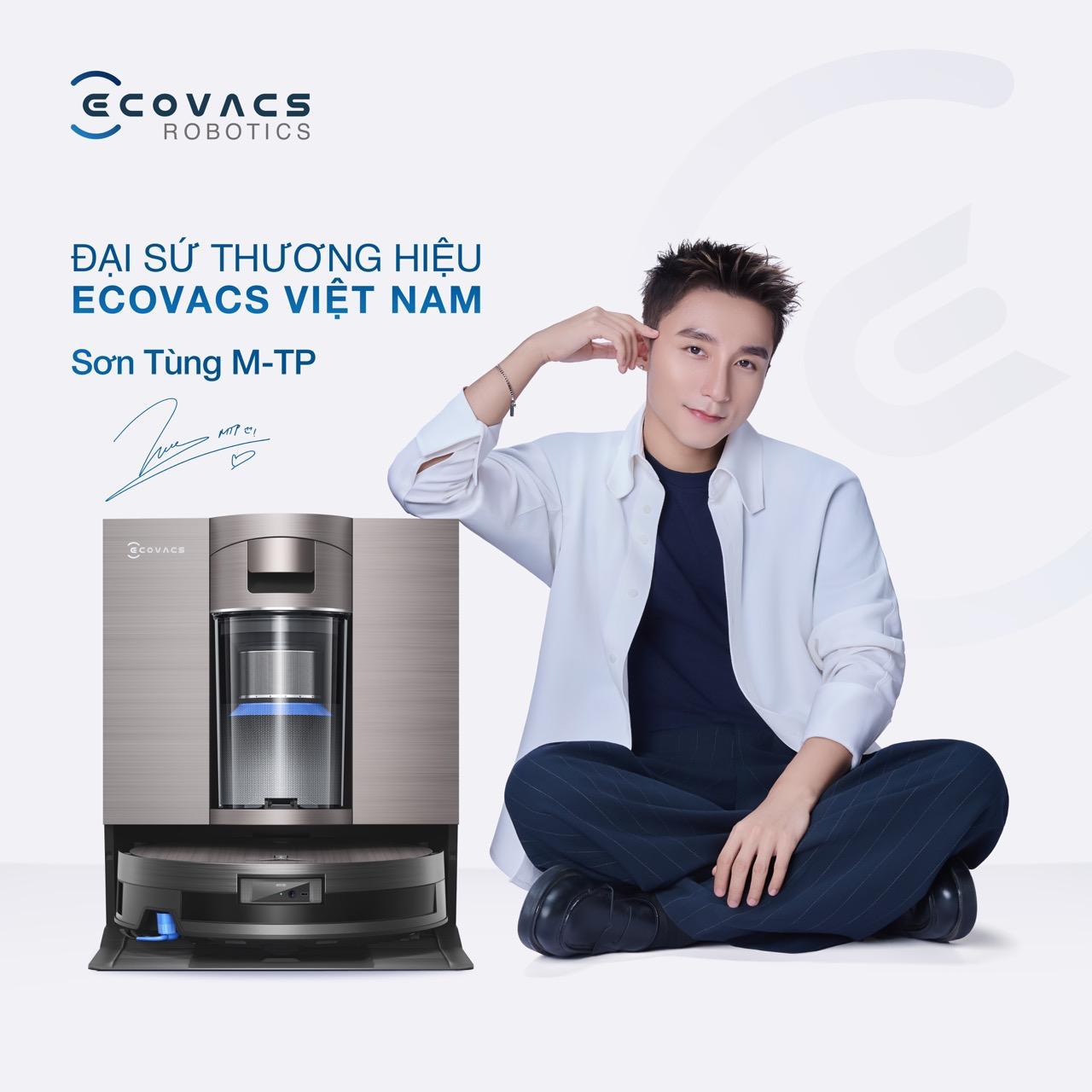 The announcement of artist Son Tung M-TP as the first Brand Ambassador in Vietnam marks an important turning point as ECOVACS enters a new strategic growth period. Photo: Provided by the unit.