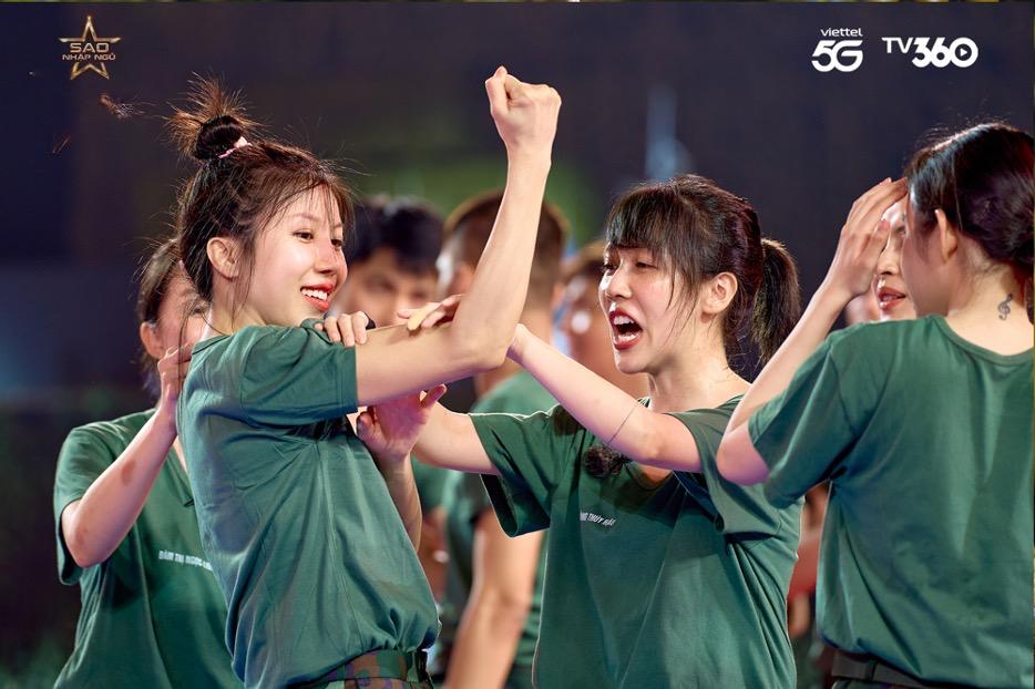 Dieu Nhi maintained her form in Sao Nhap Ngu. Photo: Viettel.