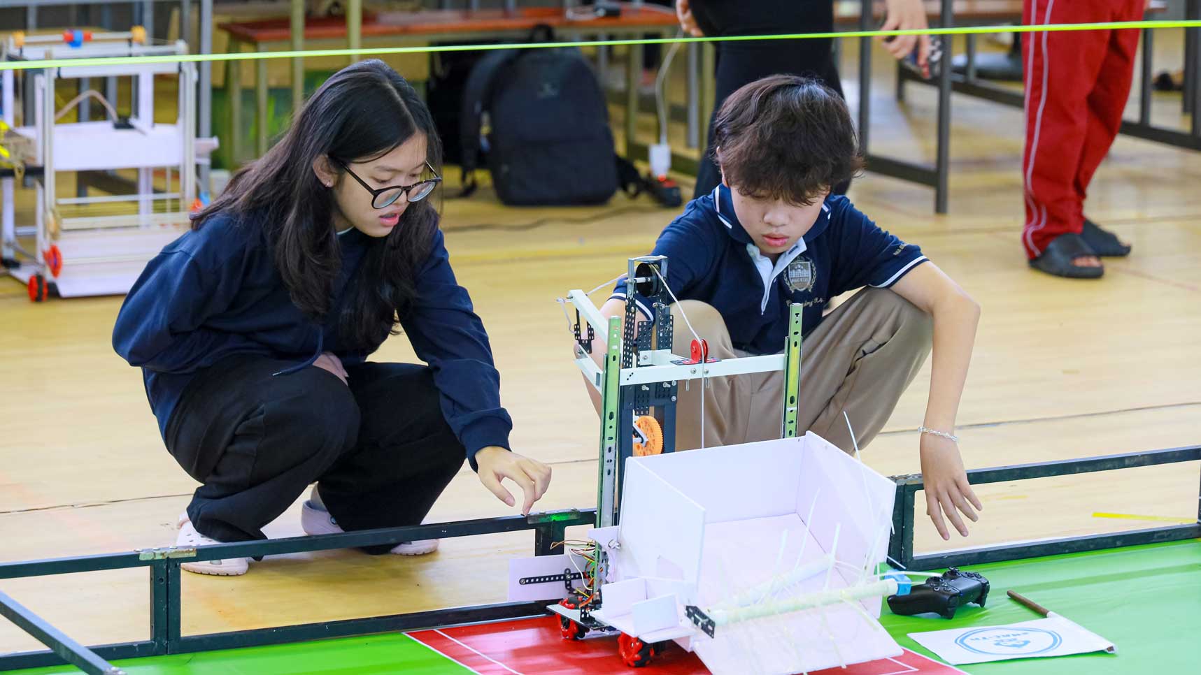 Voi thiet ke noi dung mo, ORC 2025 khuyen khich thi sinh phat huy tu duy chien luoc, sang tao giai phap va ung dung cong nghe robot vao thuc tien. Anh: Dai hoc Can Tho