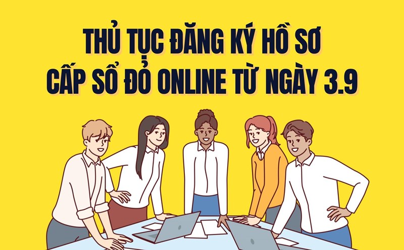 Procedures for registering for red book application online from September 3. Graphics: Tra My