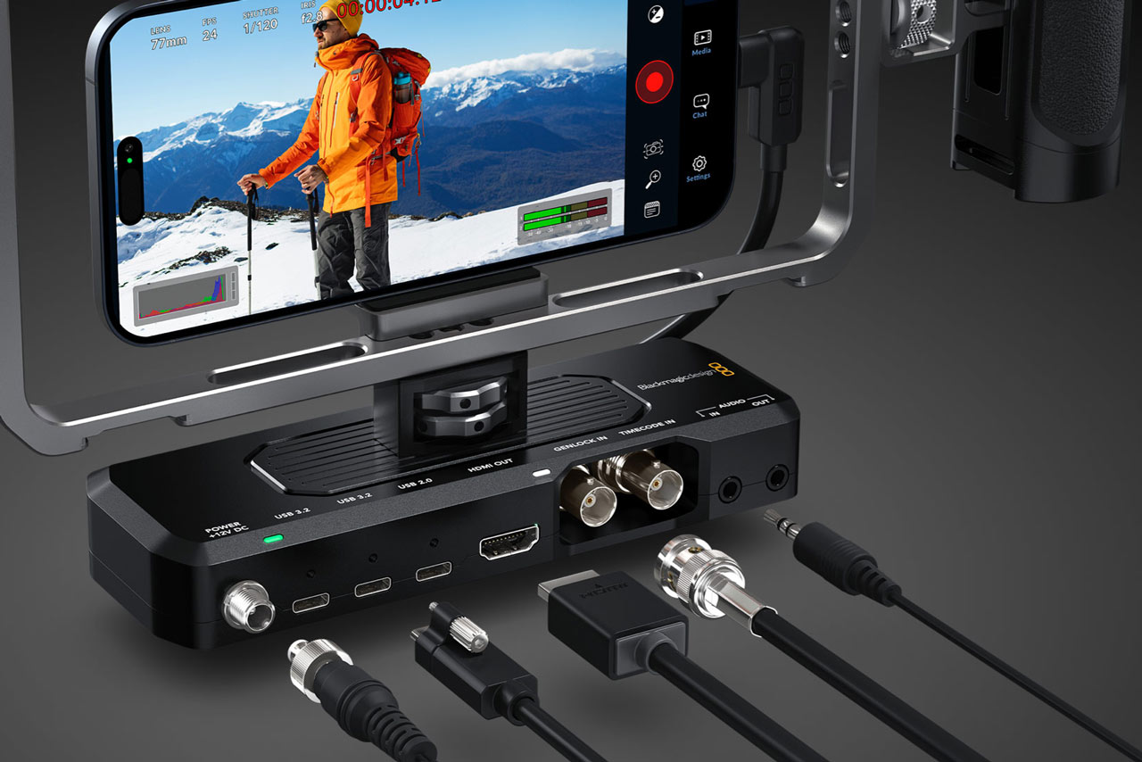 Blackmagic ProDock admite iPhone 17 convirtiendose en una camara profesional. Foto: blackmagicdesign.com