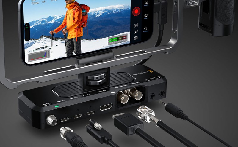 Blackmagic ProDock supports iPhone 17 to become a professional camera. Photo: blackmagic design.com