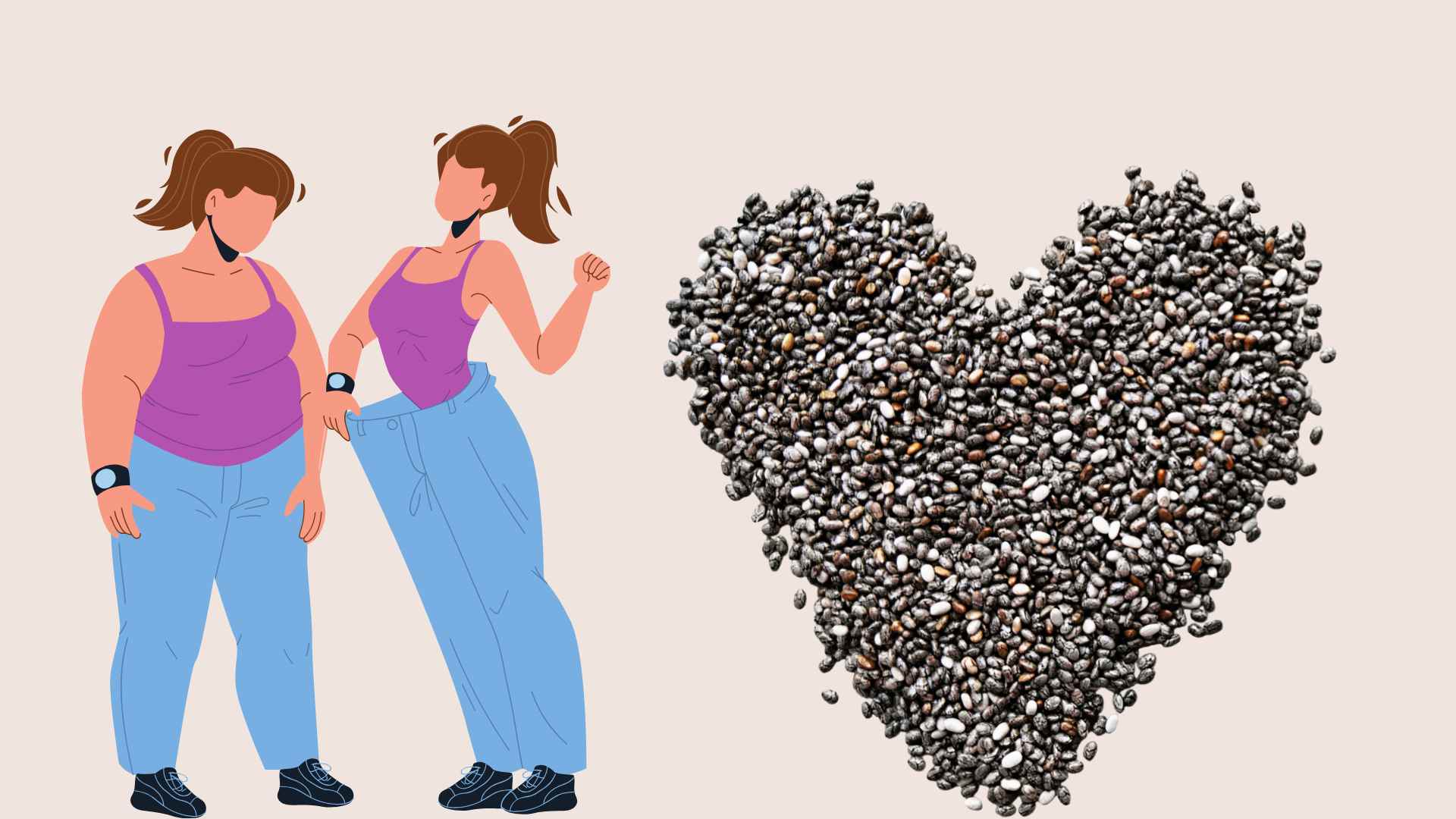 Chia seeds help lose weight effectively. Graphic photo: Huong Giang