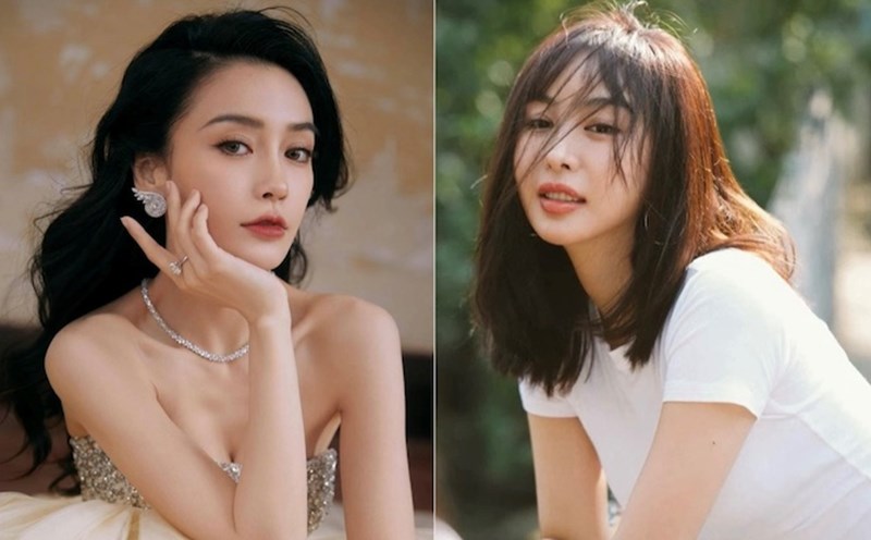 Angelababy and Ly Phi Nhi - Huang Xiaoming's ex-girlfriend. Photo: Taken from personal page/ Cut from video