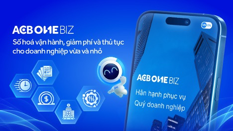 ACB ONE Biz so huu day du tinh nang cua mot ngan hang truyen thong dap ung nhu cau moi luc moi noi tren ca hai giao dien website va app dien thoai. Anh: ACB