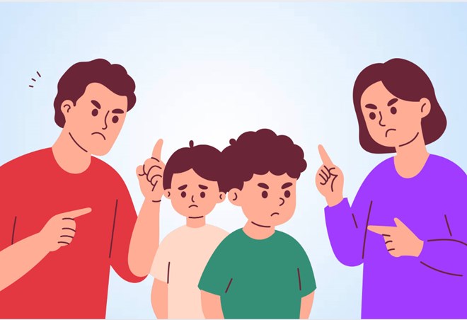 親が子供を養育する際に気を配る兆候。グラフィック:ティエン・ニャン