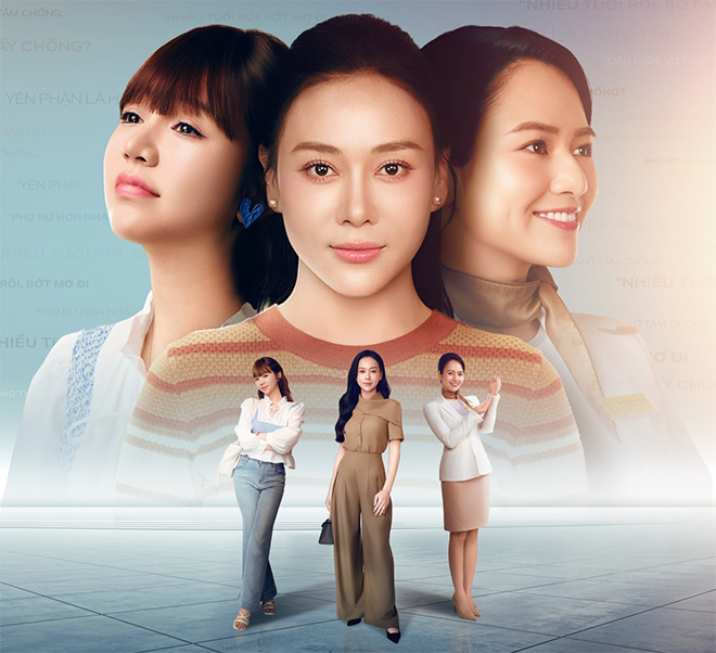 Phim “Gio ngang khoang troi xanh” xoay quanh cuoc song cua 3 nhan vat nu chinh. Anh: VFC