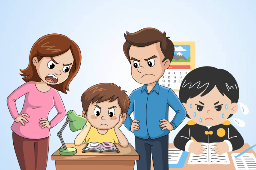 親が子供を育てる際に無頓着になる原因。グラフィック:ティエン・ニャン