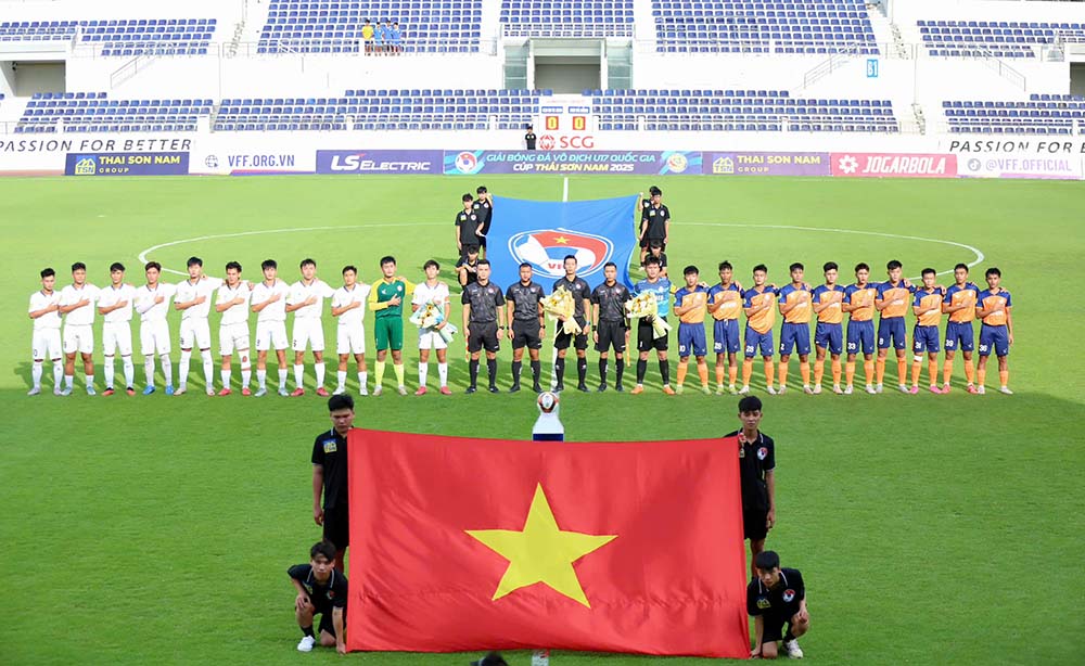 Vong chung ket U17 Quoc gia 2025 quy tu 12 doi xuat sac. Anh: VFF