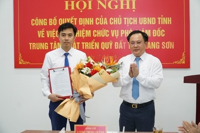 Chủ tịch xã ở Lạng Sơn được bổ nhiệm làm Phó Giám đốc Trung tâm Phát triển quỹ đất