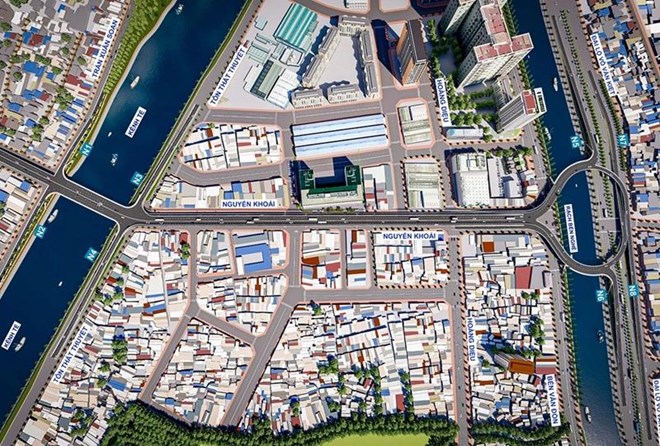 Perspective of the Nguyen Khoi bridge project connecting the South and the center of Ho Chi Minh City. Photo: Ho Chi Minh City Traffic Department