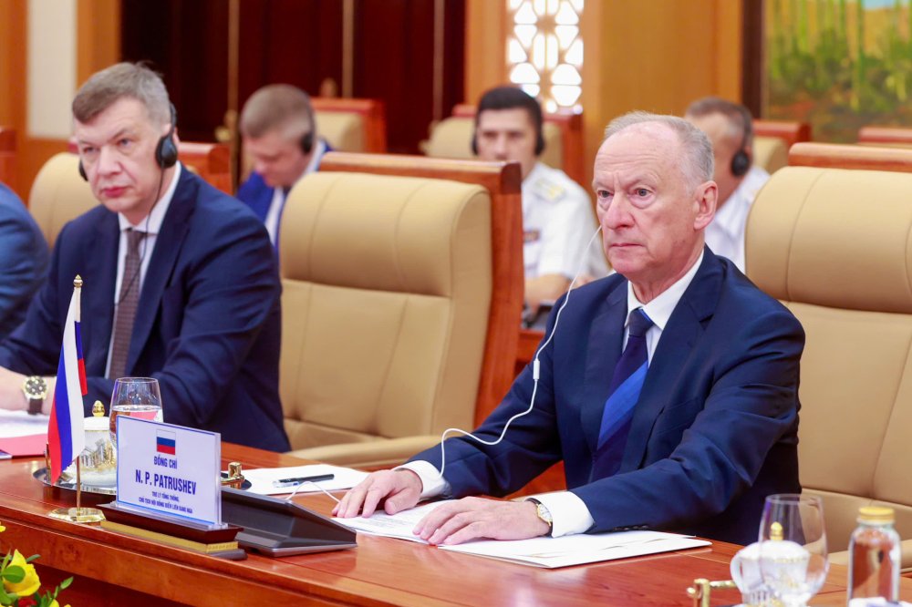 Tro ly Tong thong, Chu tich Hoi dong Bien Lien bang Nga Nicolai Patrushev. Anh: Hai Nguyen