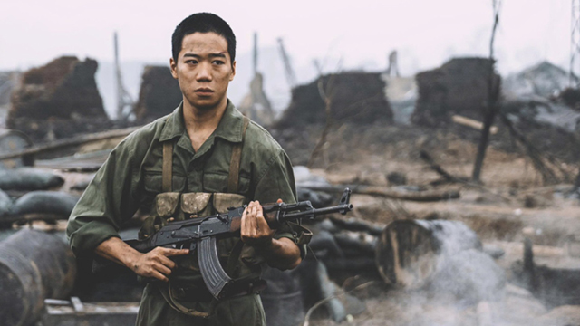 Tran Gia Huy in the movie "Red Rain". Photo: Character provided