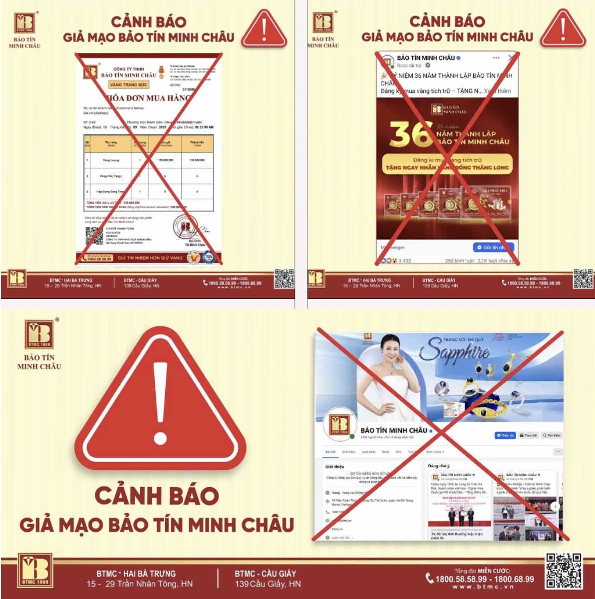 Nhieu fanpage co tich xanh va tai khoan Facebook mao danh Bao Tin Minh Chau.