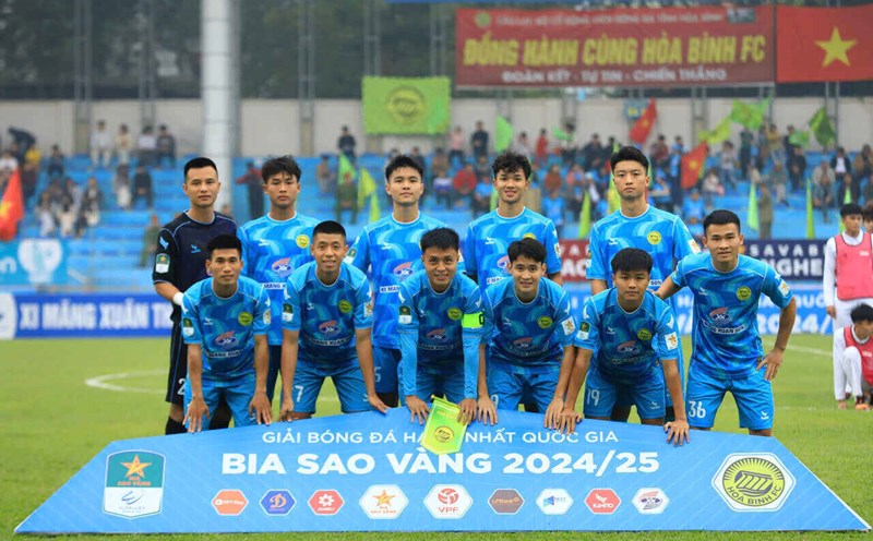 Hoa Binh Club disbanded right before the new season of Vietnamese professional football. Photo: VPF