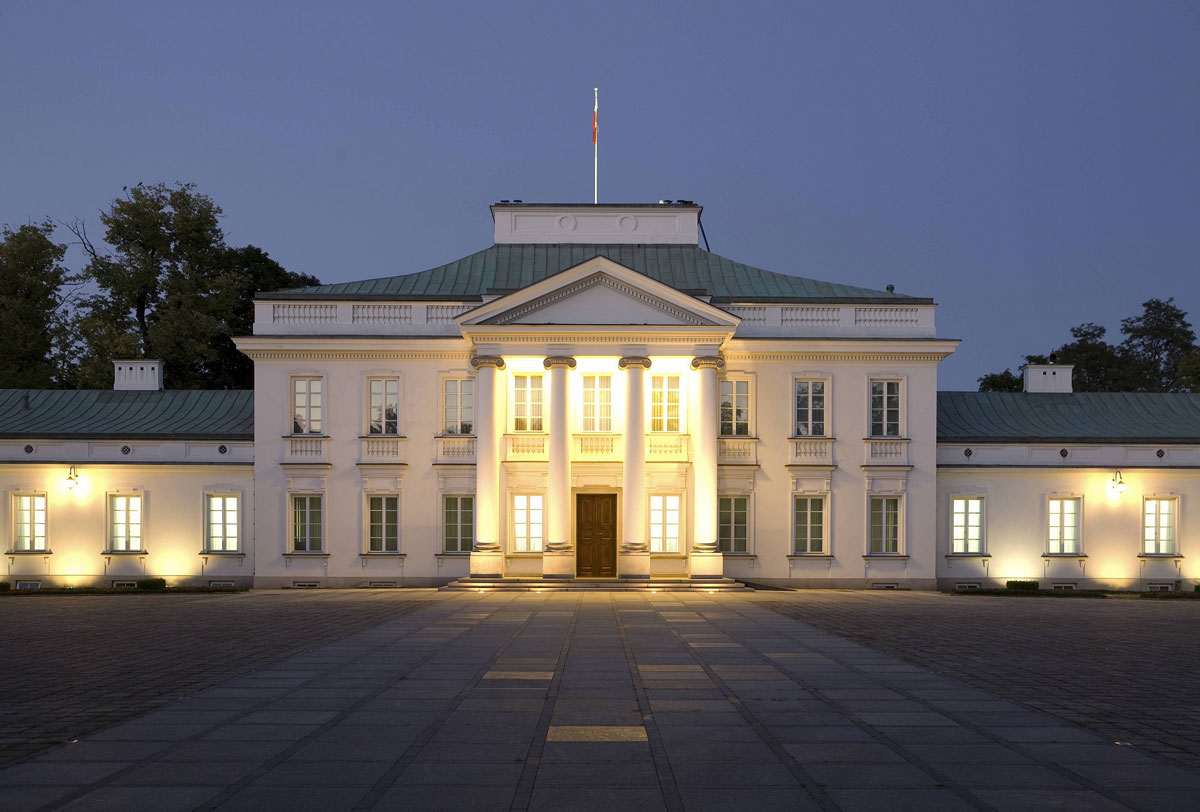 수도 바르샤바(폴란드)의 벨베데르 저택. 사진: 폴란드 대통령 집무실
