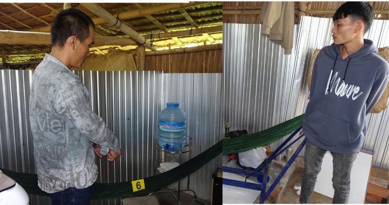 ヴィンロン省警察は、麻薬の不法売買行為に関与した2人を刑事拘留しました。写真:警察提供