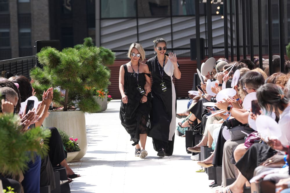 Designer La Pham introduces a new collection at New York Fashion Week. Photo: Character provided