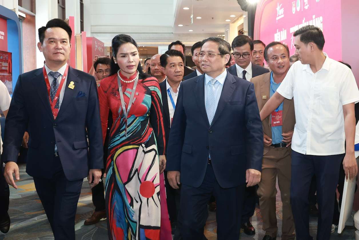 Le Premier ministre Pham Minh Chinh a assiste au Vietnam Private Economic Forum 2025 (VPSF 2025). Photo: Hai Nguyen