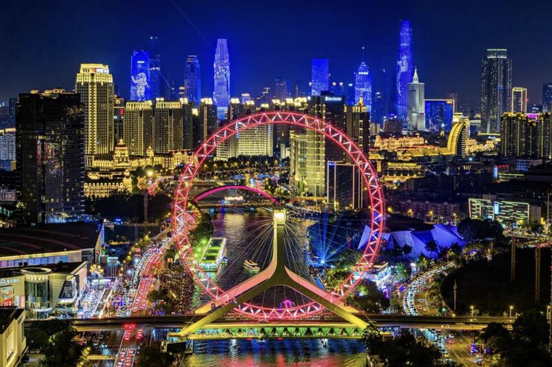 중국 톈진 도시의 한 구석. 사진: 신화통신