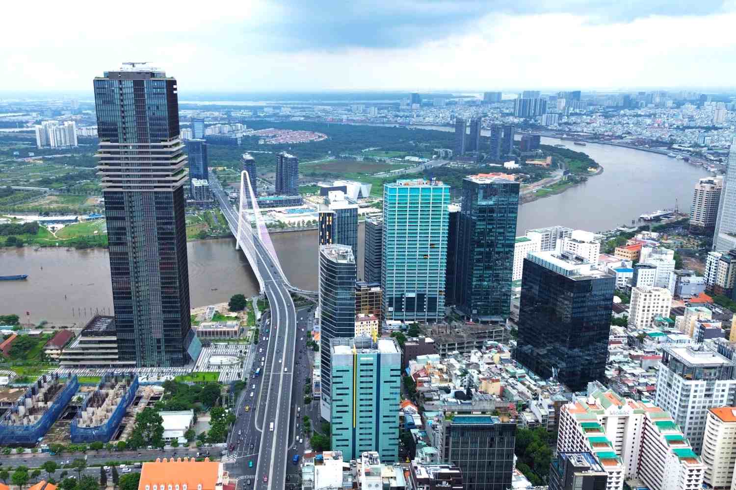 Ho Chi Minh City International Financial Center is located in Ben Thanh Ward, Saigon Ward, Thu Thiem New Urban Area. Photo: Anh Tu