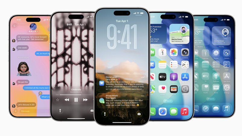 iOS 26 sur iPhone 17. Photo: Apple