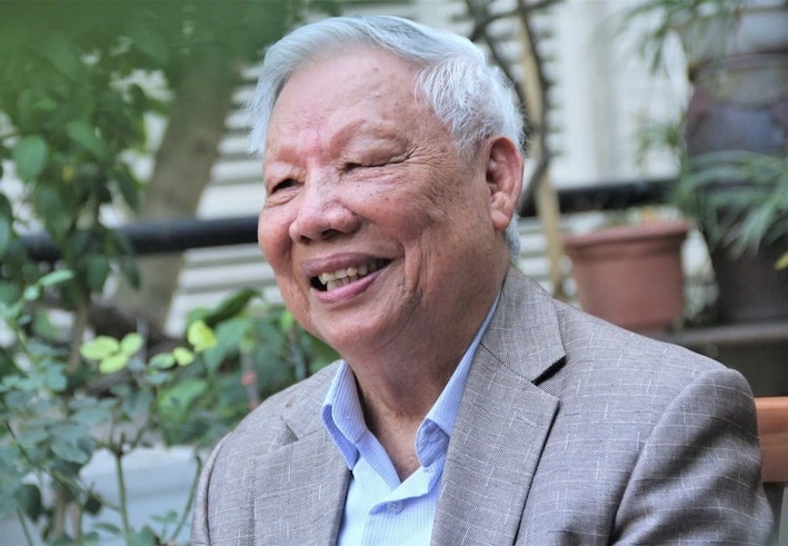 전 장관 Le Huy Ngo 장수 88세. 사진: 농업 및 환경 신문.