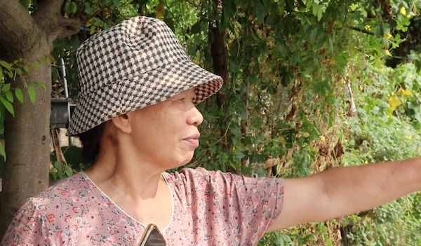 Dam Hong湖近くの住民であるNguyen Thi Hangさんは、魚が大量に死んで悪臭を放つことに憤慨しています。写真:Nguyen Linh