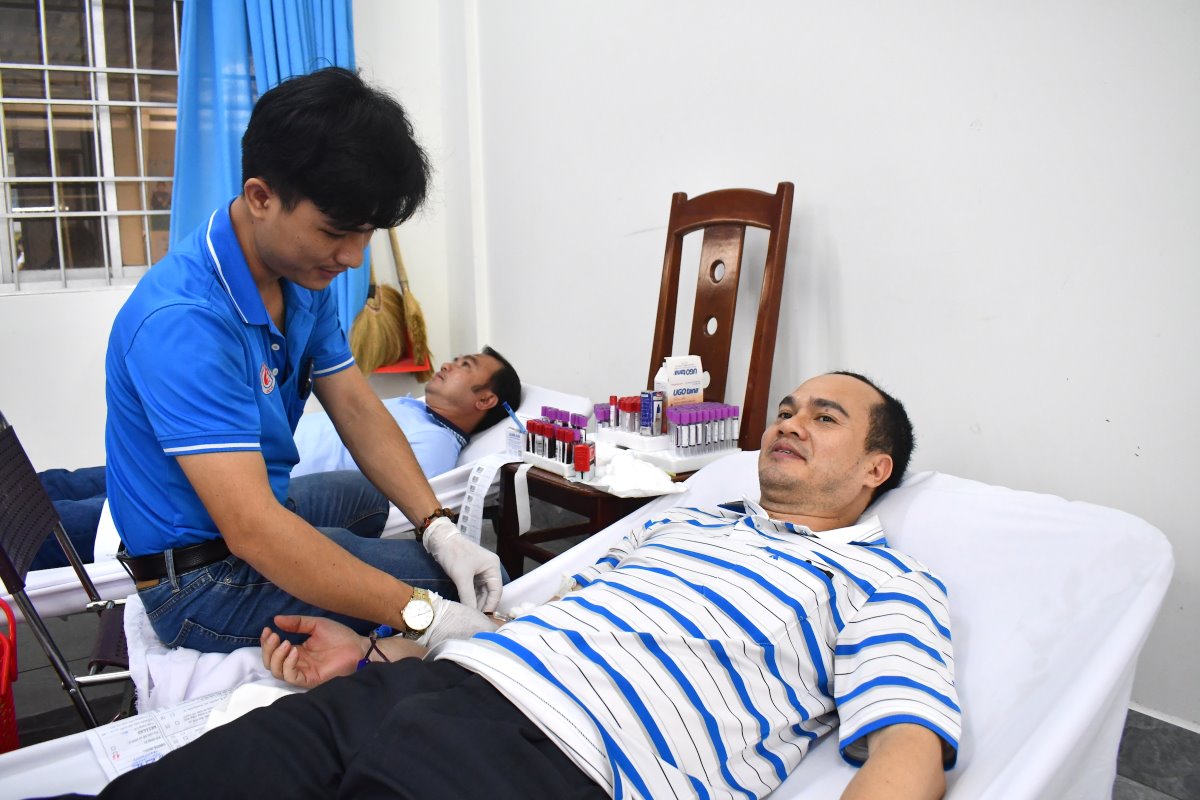 Union members have recently participated in voluntary blood donation in Vung Tau. Photo: NVCC