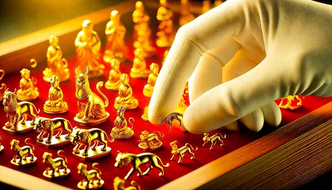 Stabilizing the gold market and narrowing the gap between international and domestic gold prices is one of the requirements of Politburo member and Prime Minister Pham Minh Chinh. Photo: Phan Anh