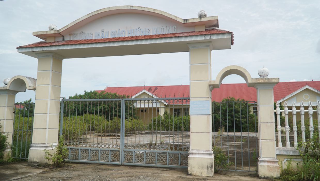 Nam canh ben la Truong mau giao Huong Duong cung duoc xay dung be the voi day du cong nang. Anh: Nhat Ho