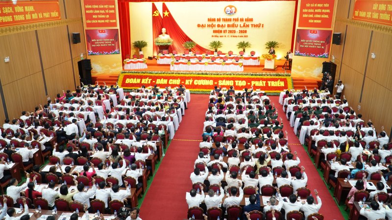 Quang canh Dai hoi Dang bo TP.Da Nang lan thu I, nhiem ky 2025 - 2030. Anh: Nguyen Hoang
