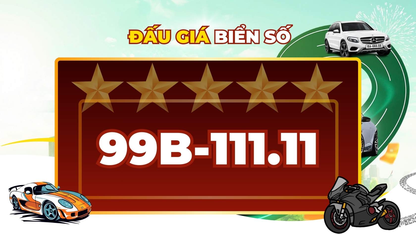 Super rare five-digit 1 license plate in the September 17 auction