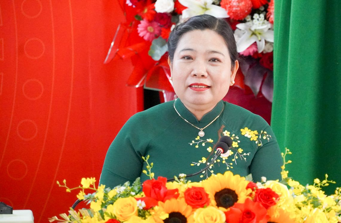 Ba Ho Thi Cam Dao - phat bieu tai Dai hoi. Anh: Phuong Anh