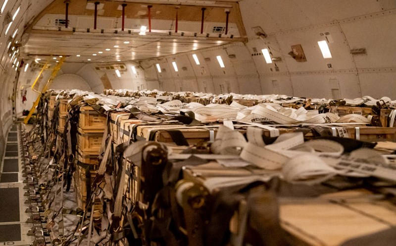 US ammunition and military equipment supplies to Ukraine in 2022. Photo: AFP