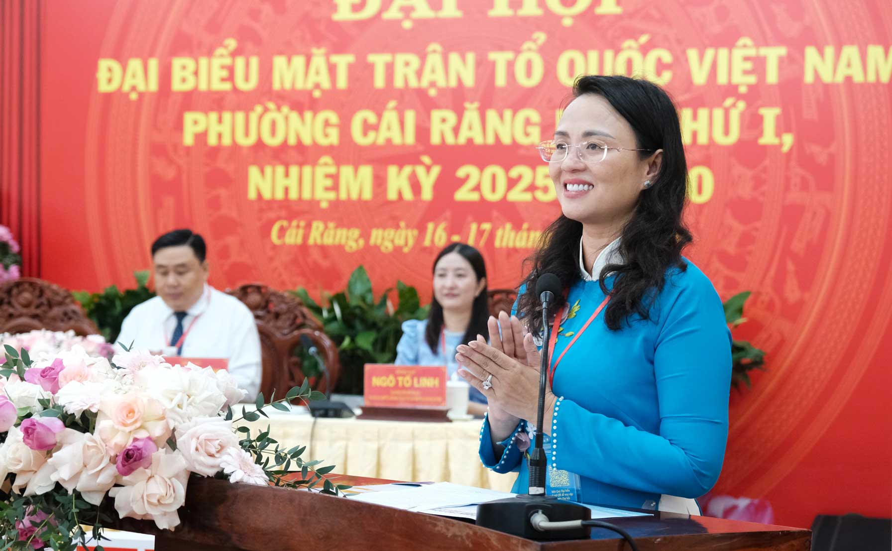 - phat bieu tai Dai hoi. Anh: My Ly