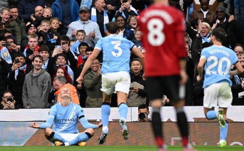 Man City da hoi sinh phong do sau Derby Manchester. Anh: AFP