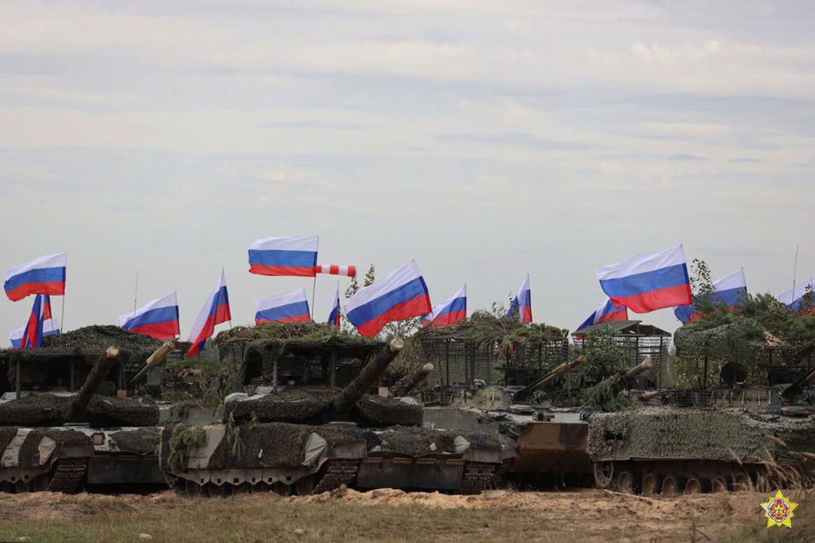 Zapad-2025というロシアとベラルーシの合同演習の写真。写真:ベラルーシ国防省