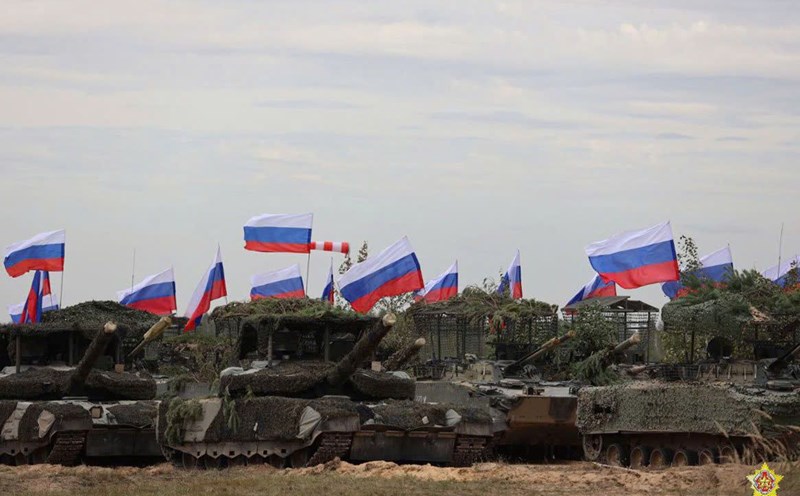 Image from the Russia-Belarus joint exercise called Zapad-2025. Photo: Ministry of Defense of Belarus