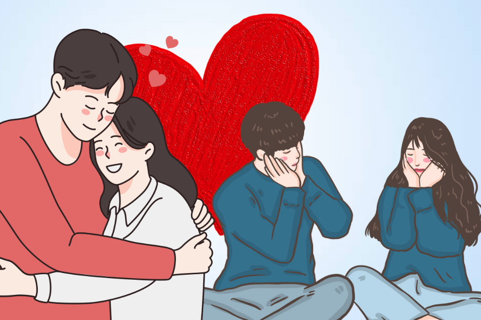 행복하고 지속 가능한 관계를 구축하는 방법. 그래픽: 티엔 년