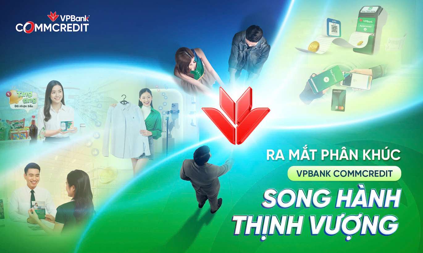 In July 2015, VPBank launched the CommCredit brand, marking a transformation in the direction of comprehensively meeting the needs of business household customers. Photo: VPBank