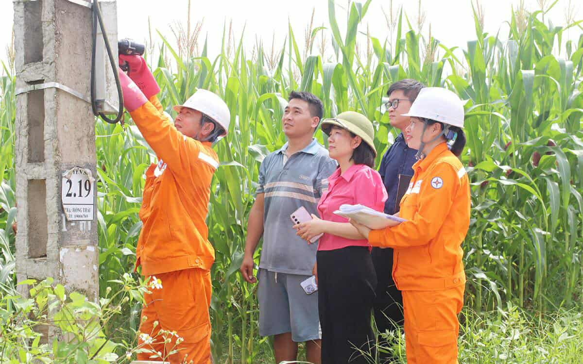 Luc luong chuc nang vao cuoc kiem tra khi hoa don tien dien tang cao. Anh: Thu Phuong